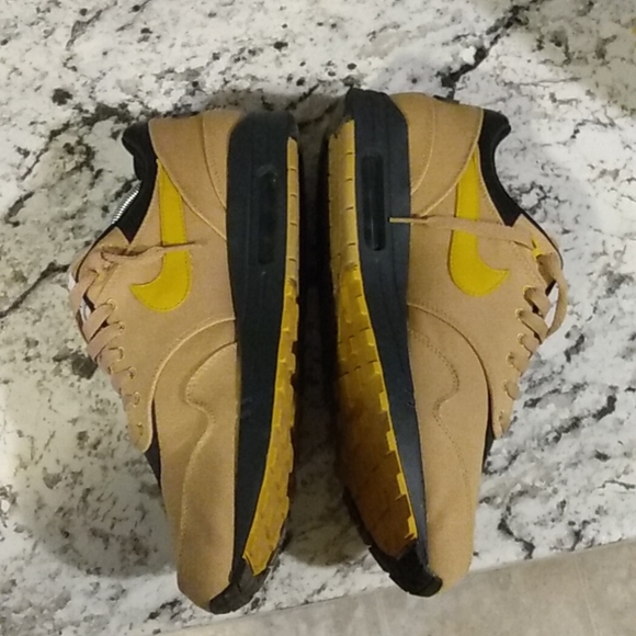 Nike Air Max 1 🔥Vintage🔥 "Carhartt" Elemental Gold/Black. - Picture 7 of 10